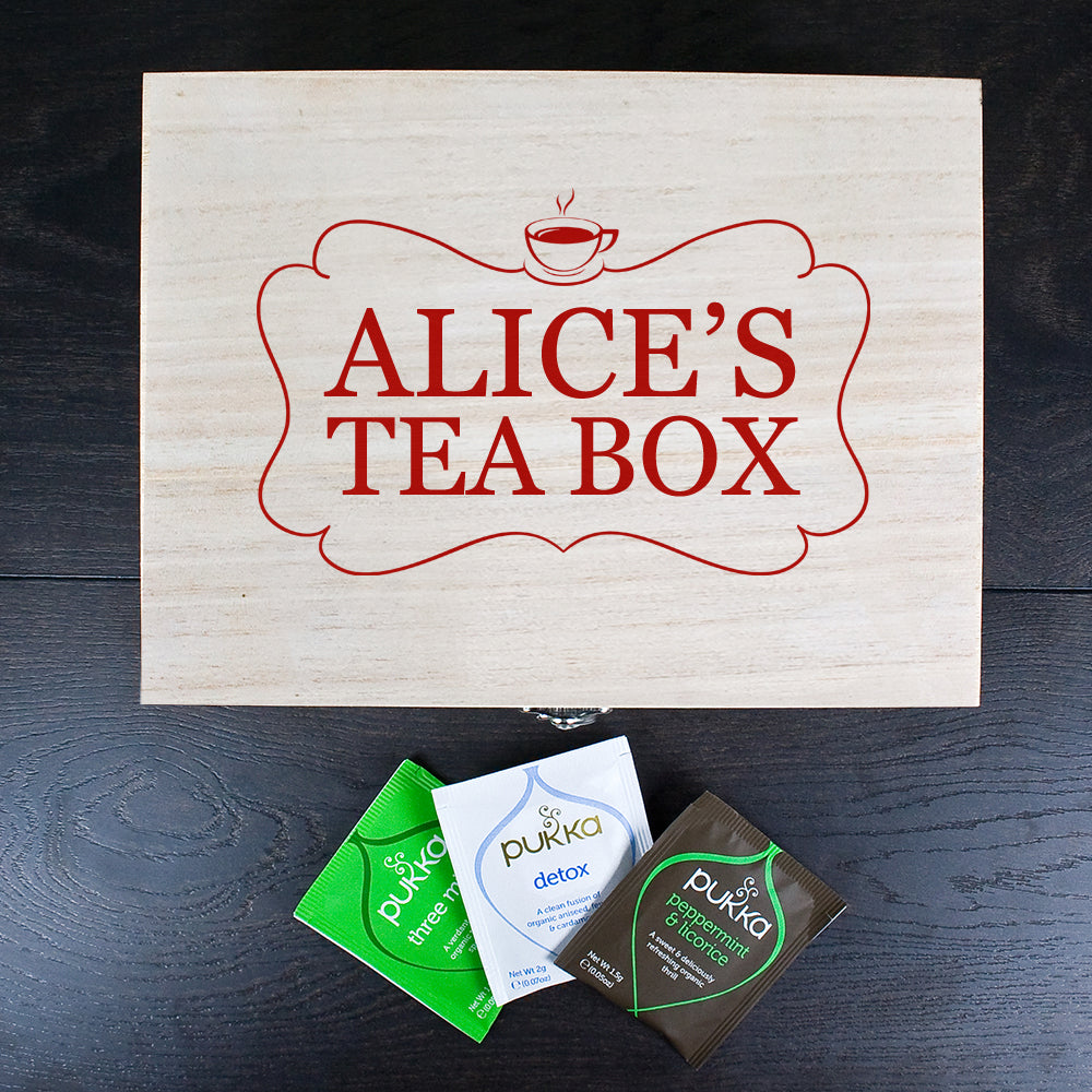 Framed Tea Box with Tea - treat-republic