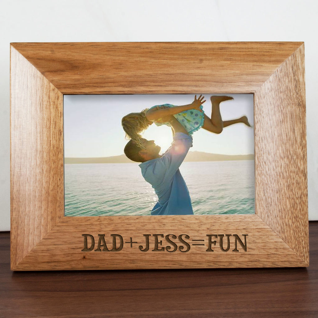 Fun with Dad Engraved Photo Frame - treat-republic