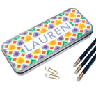 Funky Diamond Pattern Pencil Case - treat-republic