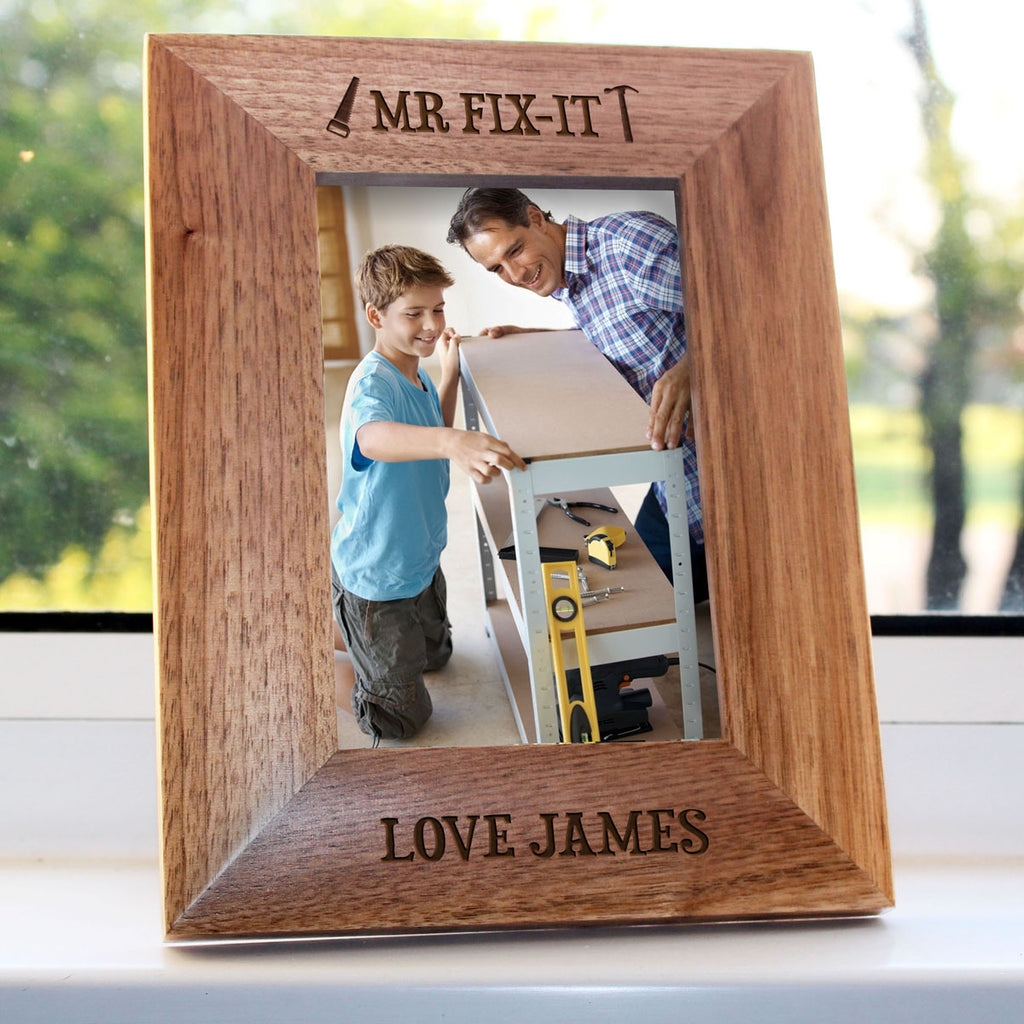 Mr Fix It Engraved Photo Frame for Dads - treat-republic