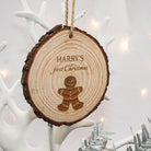 My First Christmas Gingerbread Man Hanging Decoration - treat-republic