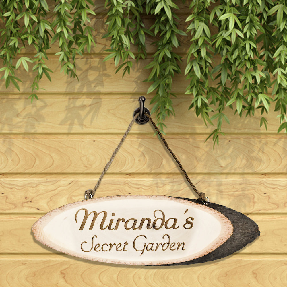 Secret Garden Personalised Wooden Sign - treat-republic