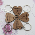 Besties Lucky Clover Wooden Keyring - treat-republic