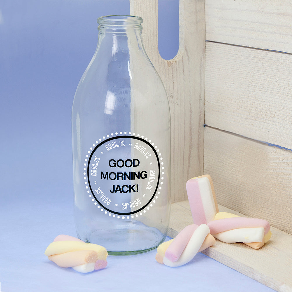 Good Morning Little One Milk Bottle & Straw - treat-republic