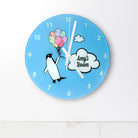 Percy Penguin Personalised Wall Clock - treat-republic