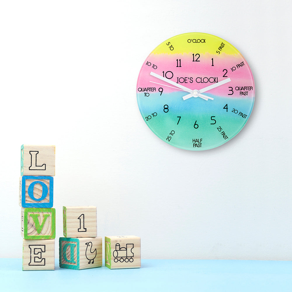 I Can Tell The Time! Personalised Wall Clock - treat-republic