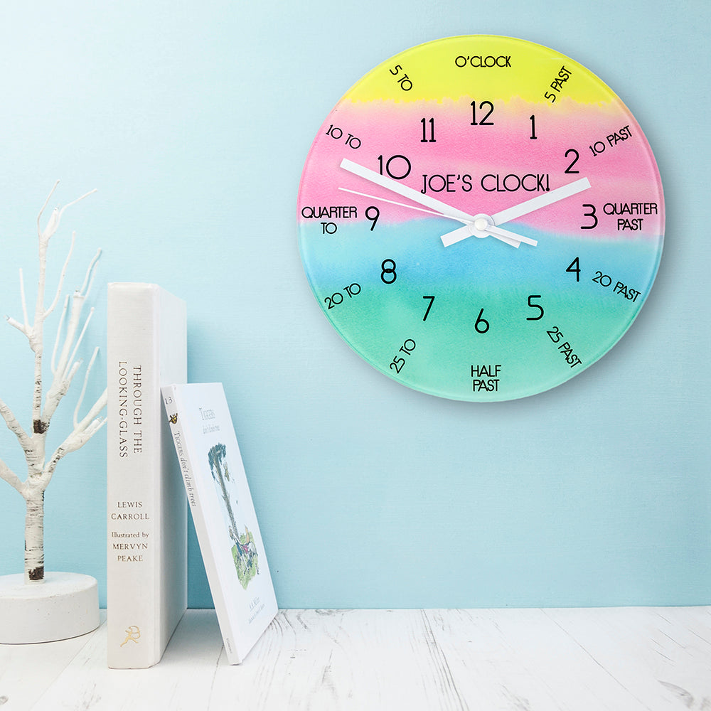I Can Tell The Time! Personalised Wall Clock - treat-republic