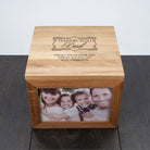 Personalised Thank You Large Oak Photo Keepsake Box - treat-republic