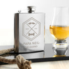 Legend Dad's Silver Hip Flask - treat-republic