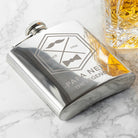 Legend Dad's Silver Hip Flask - treat-republic
