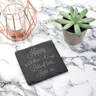 Happy 1st Father's Day Square Slate Keepsake - treat-republic