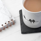 What A New Dad Means Square Slate Keepsake - treat-republic