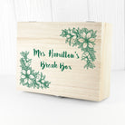 Personalised Teacher's Tea Break Box Floral Design - treat-republic
