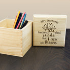 Personalised Teachers Plant Seeds... Cube Box - treat-republic