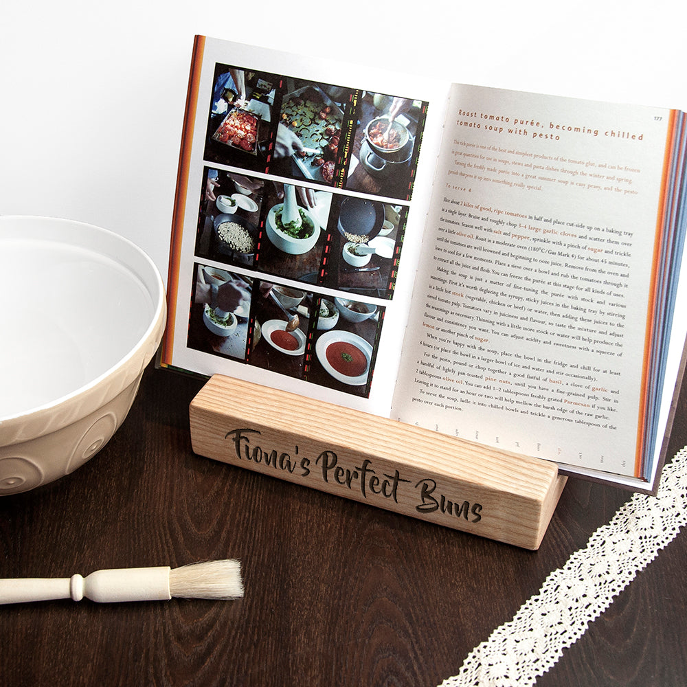 Personalised Double Kitchen Recipe Book or Tablet Holder - treat-republic