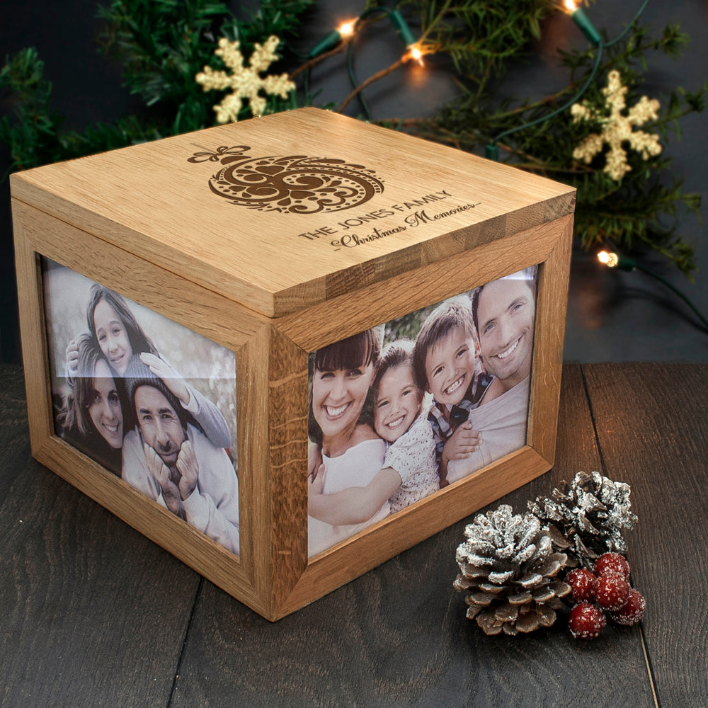 Personalised Christmas Memory Box Bauble Design - treat-republic