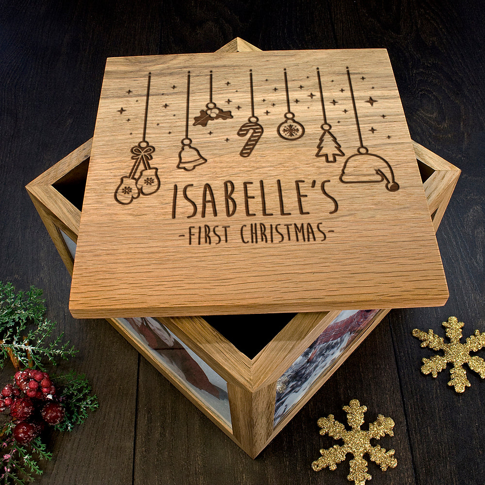 Personalised Baby's First Christmas Memory Box - treat-republic
