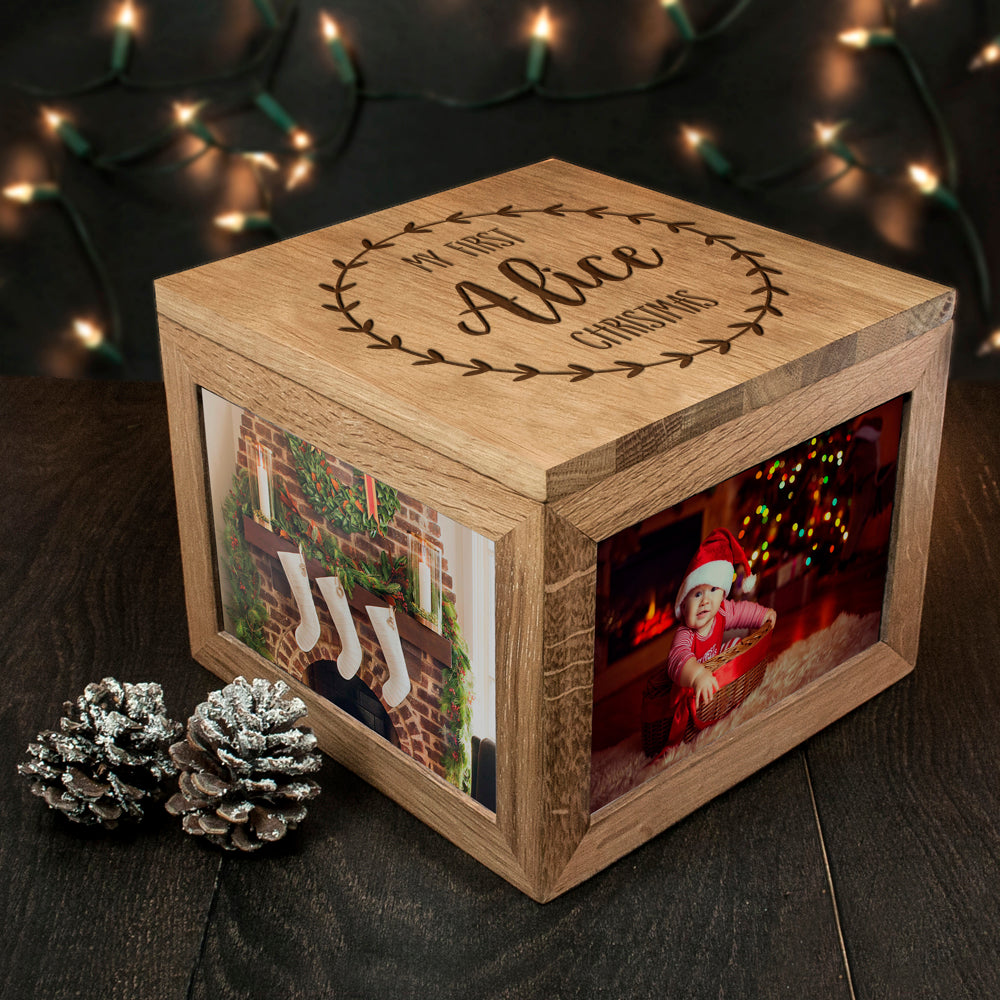 Personalised My First Christmas Memory Box - treat-republic
