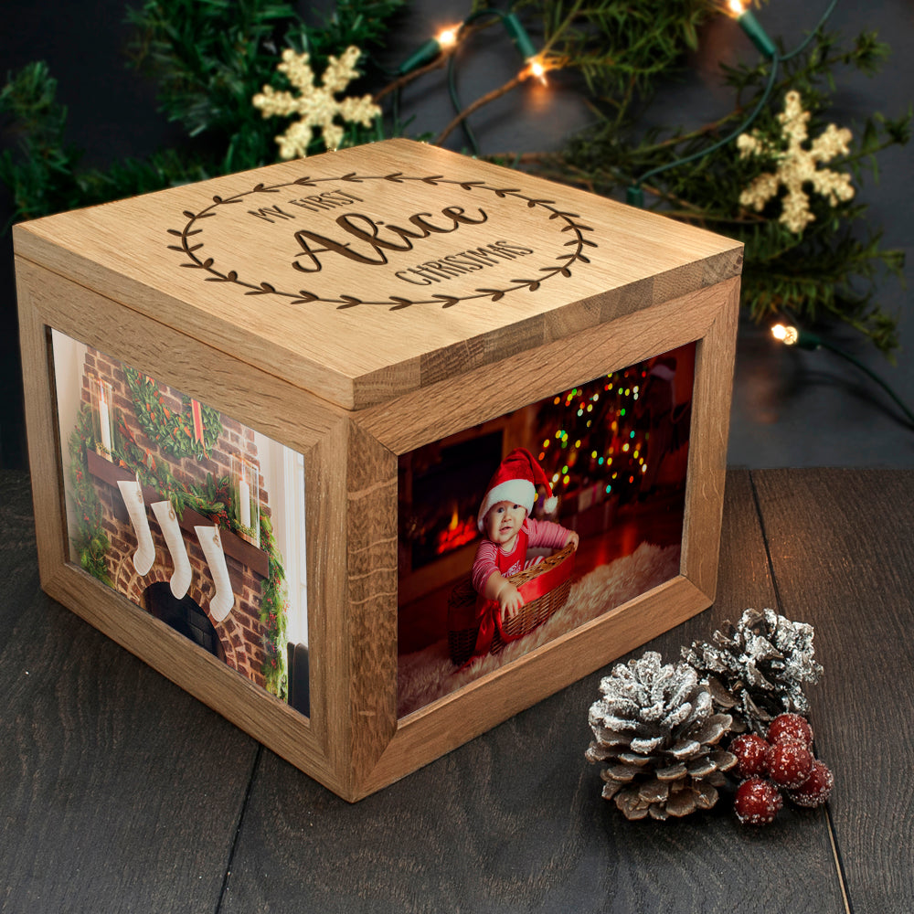 Personalised My First Christmas Memory Box - treat-republic