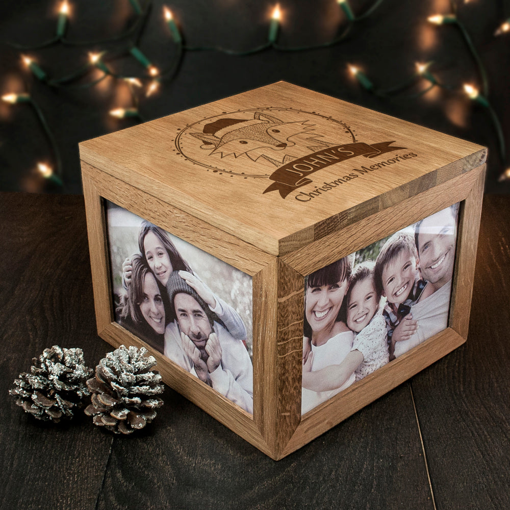 Personalised Woodland Fox Christmas Christmas Memory Box - treat-republic