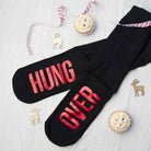 Personalised Jet Black & Crimson Socks - treat-republic