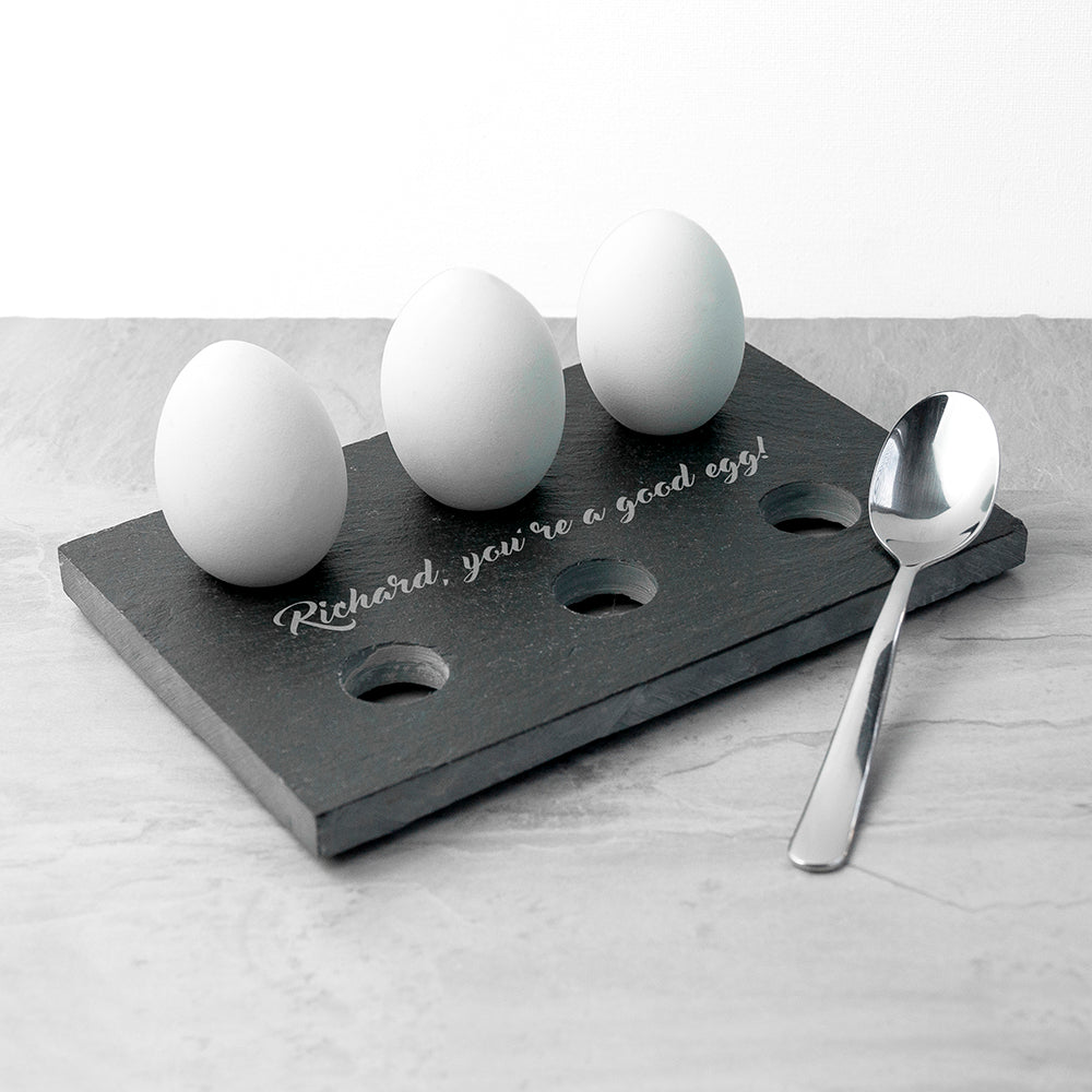 Personalised Slate Egg Holder - treat-republic