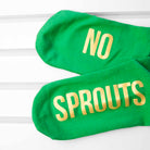 Personalised Sprout Green and Canary Yellow Christmas Day Socks - treat-republic