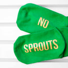 Personalised Kids Sprout Green and Canary Yellow Christmas Day Socks - treat-republic