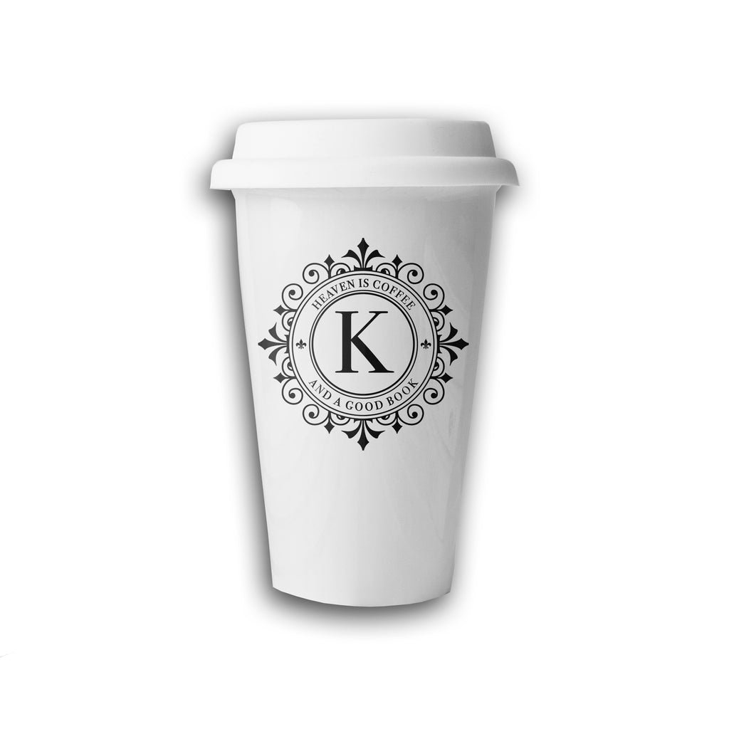 Personalised Monogrammed Ceramic Eco Cup - treat-republic