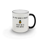 Personalised Fine-Apple Black Rimmed Mug - treat-republic