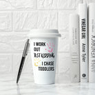 Personalised Just Kidding Travel Mug - treat-republic