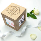 Personalised Thank You Mum Oak Photo Cube - treat-republic