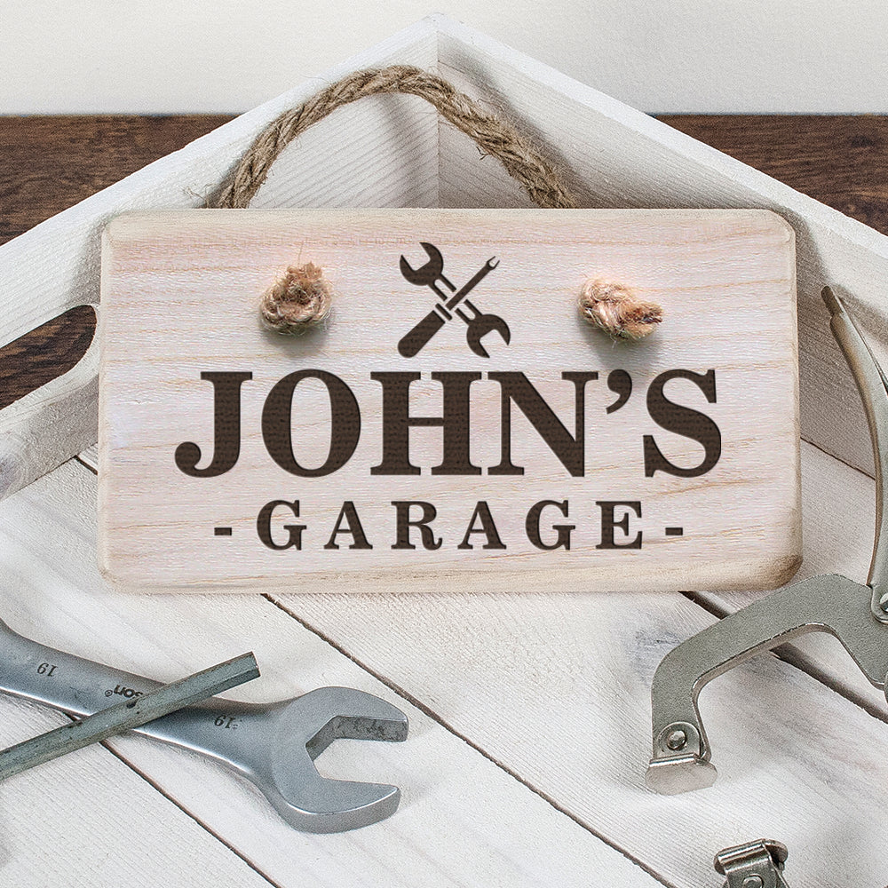 Personalised Wooden Garage Sign - treat-republic
