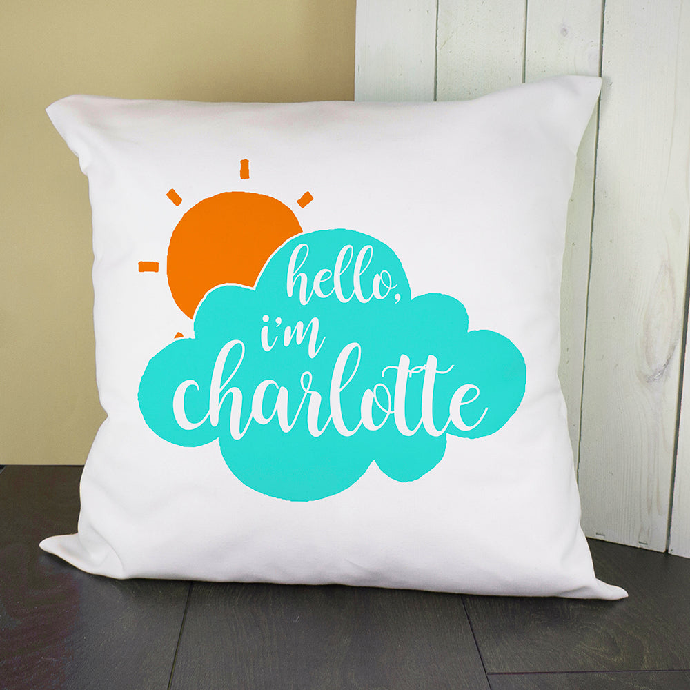 Personalised Baby On Cloud Cushion Cover - treat-republic