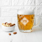 Diamond Monogrammed Dimpled Beer Glass - treat-republic