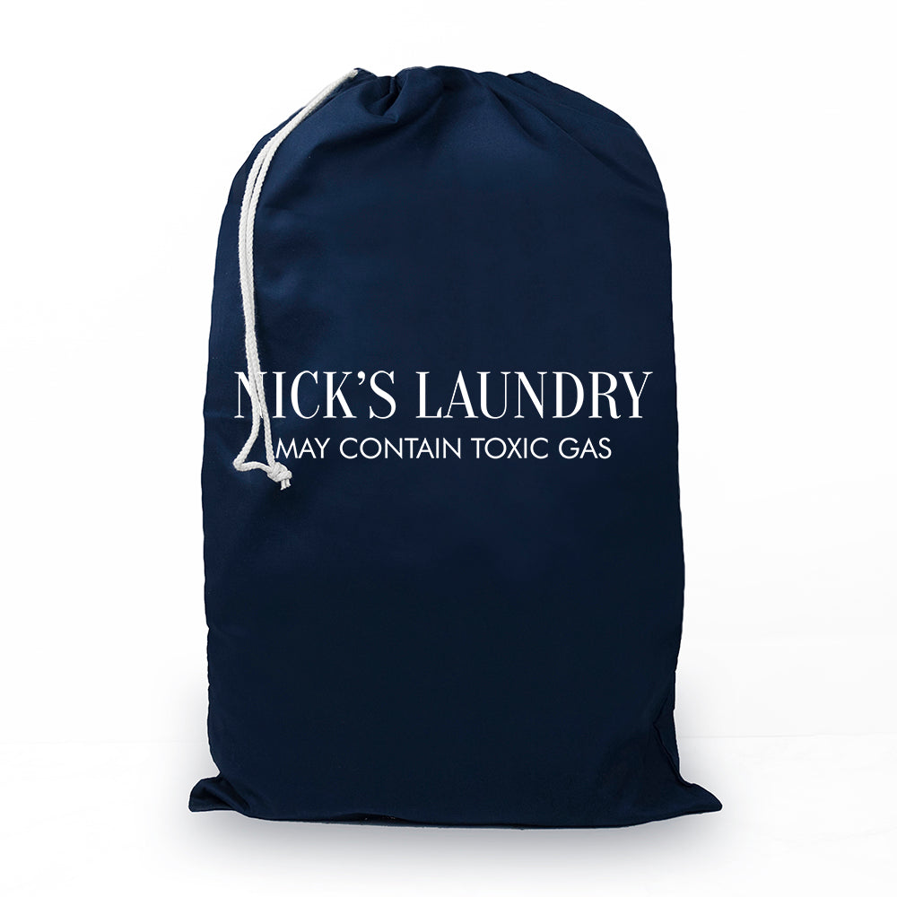 Personalised Large Navy Laundry Bag - treat-republic