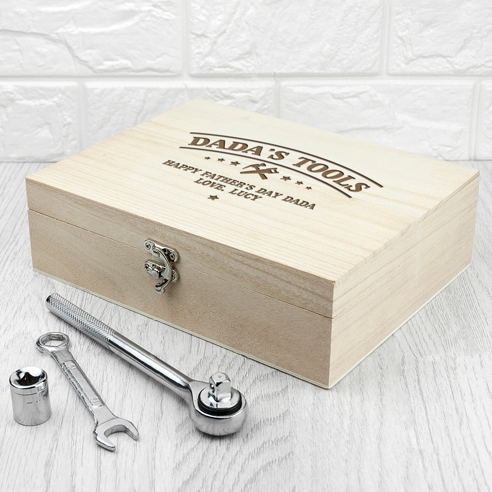 Personalised He Can Fix Anything Tool Box - treat-republic
