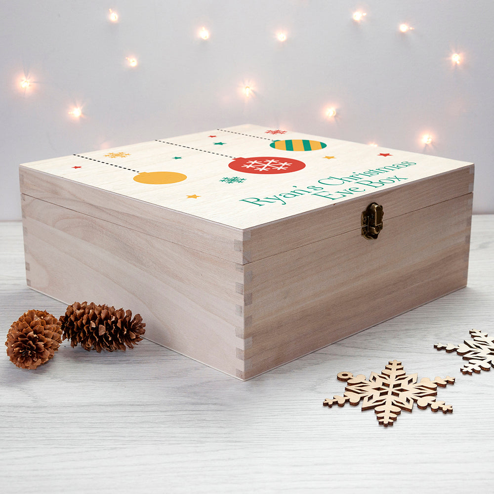 Personalised Bauble Christmas Eve Box - treat-republic