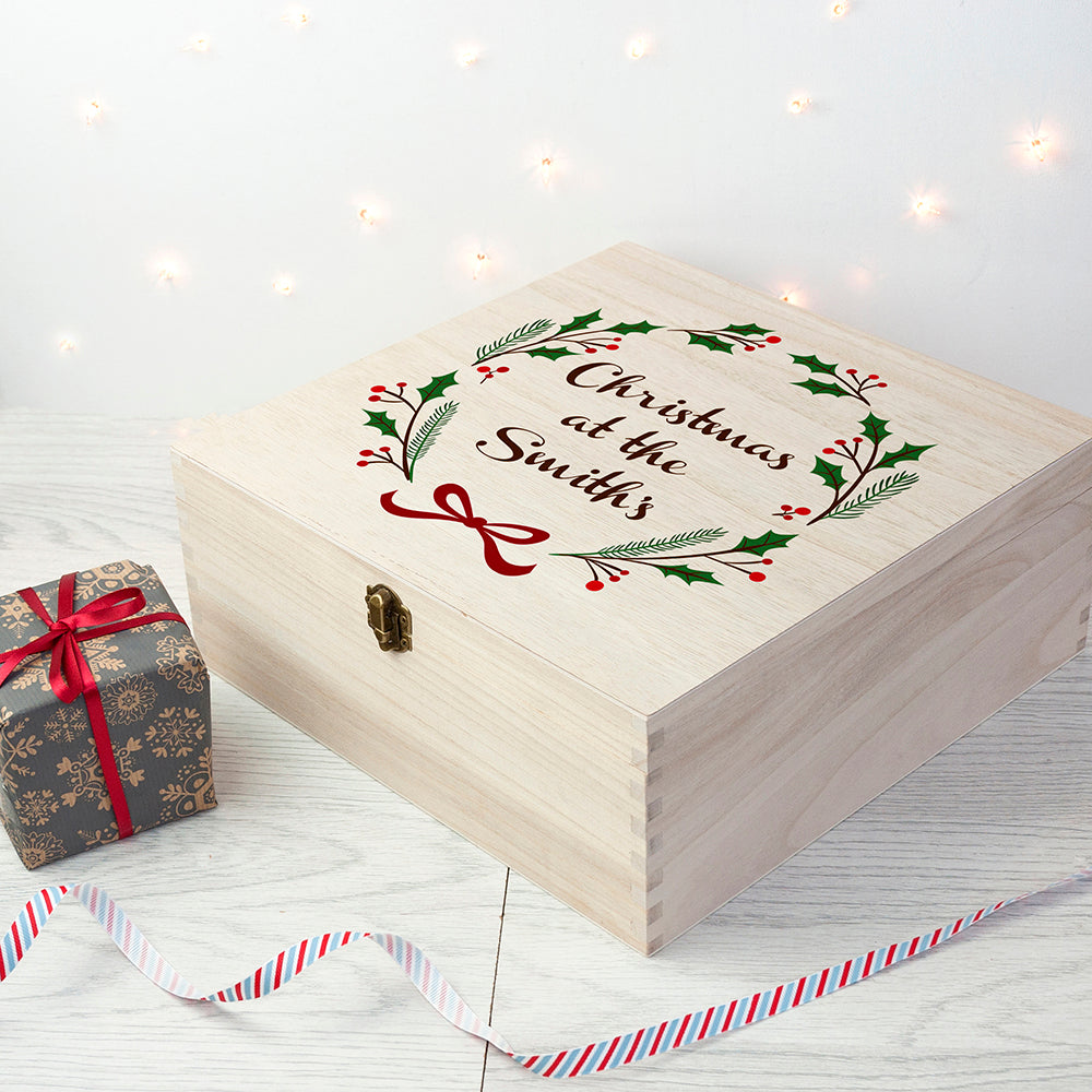 Personalised Jolly Holly Christmas Eve Box - treat-republic