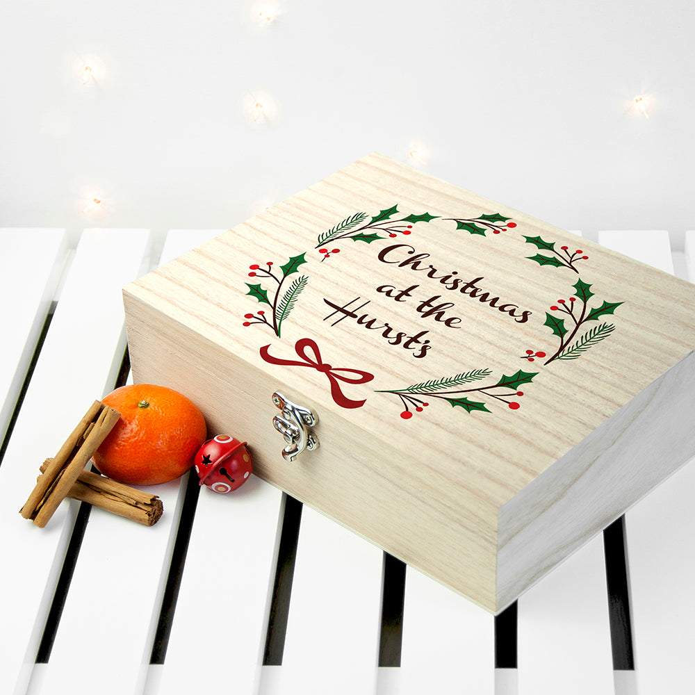 Personalised Jolly Holly Christmas Eve Box - treat-republic