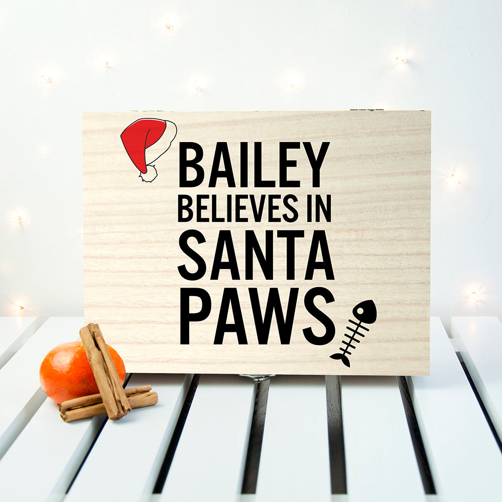 Personalised Pets Santa Paws Christmas Eve Box - treat-republic