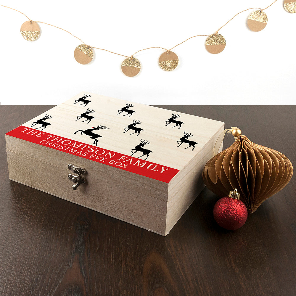 Personalised Reindeer Family Christmas Eve Box - treat-republic