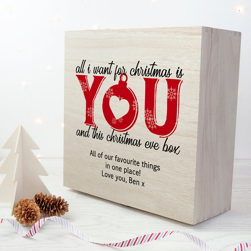 Personalised Romantic Couples Christmas Eve Box - treat-republic