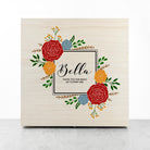 Personalised Vibrant Flower Frame Bridesmaid Box - treat-republic