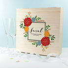 Personalised Vibrant Flower Frame Bridesmaid Box - treat-republic
