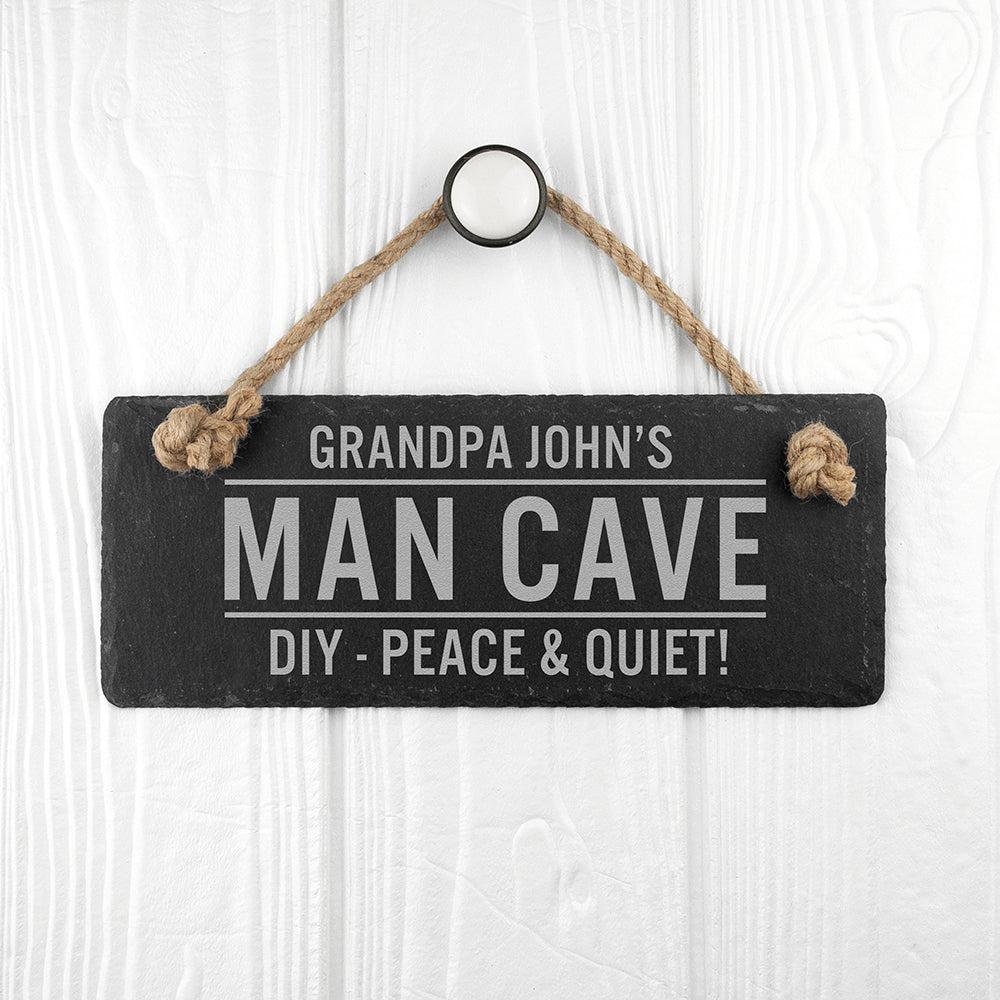 Personalised Slate Man Cave Sign - treat-republic