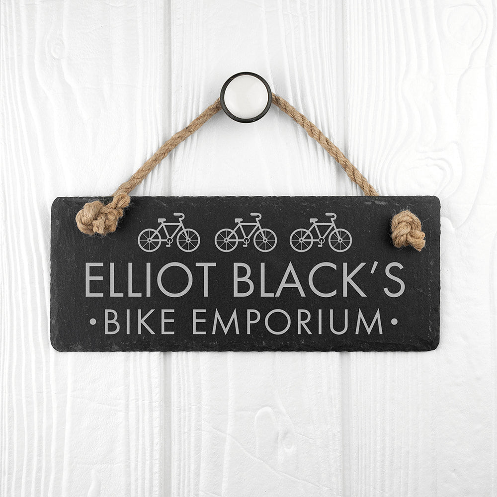 Personalised I Bloody Love My Bicycle Slate Hanging Sign - treat-republic
