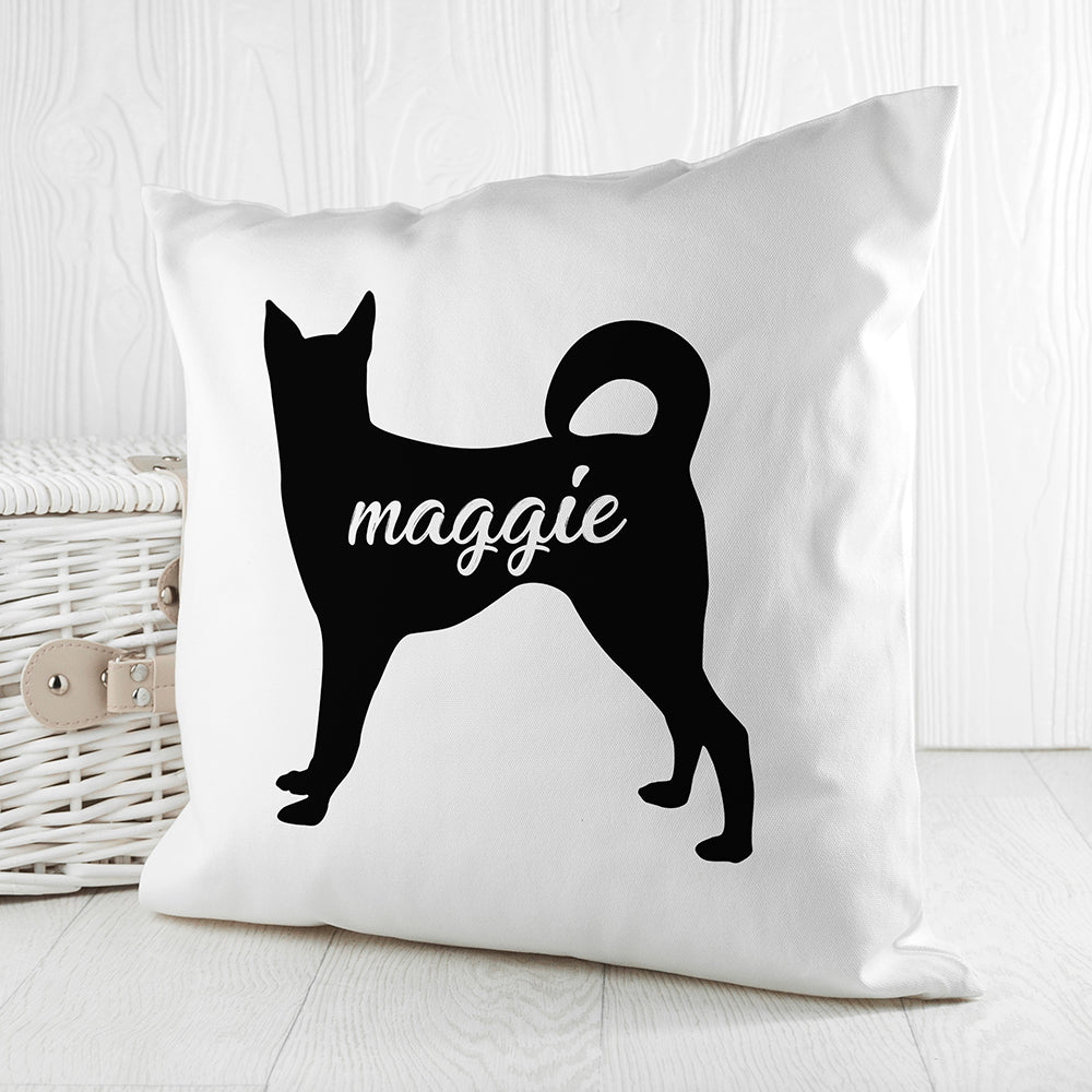 Personalised Husky Silhouette Cushion Cover - treat-republic