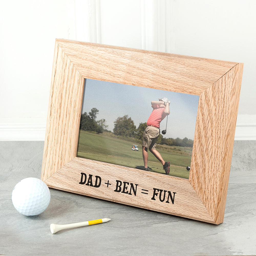 Wordsworth Collection Fun with Dad Engraved Photo Frame - treat-republic