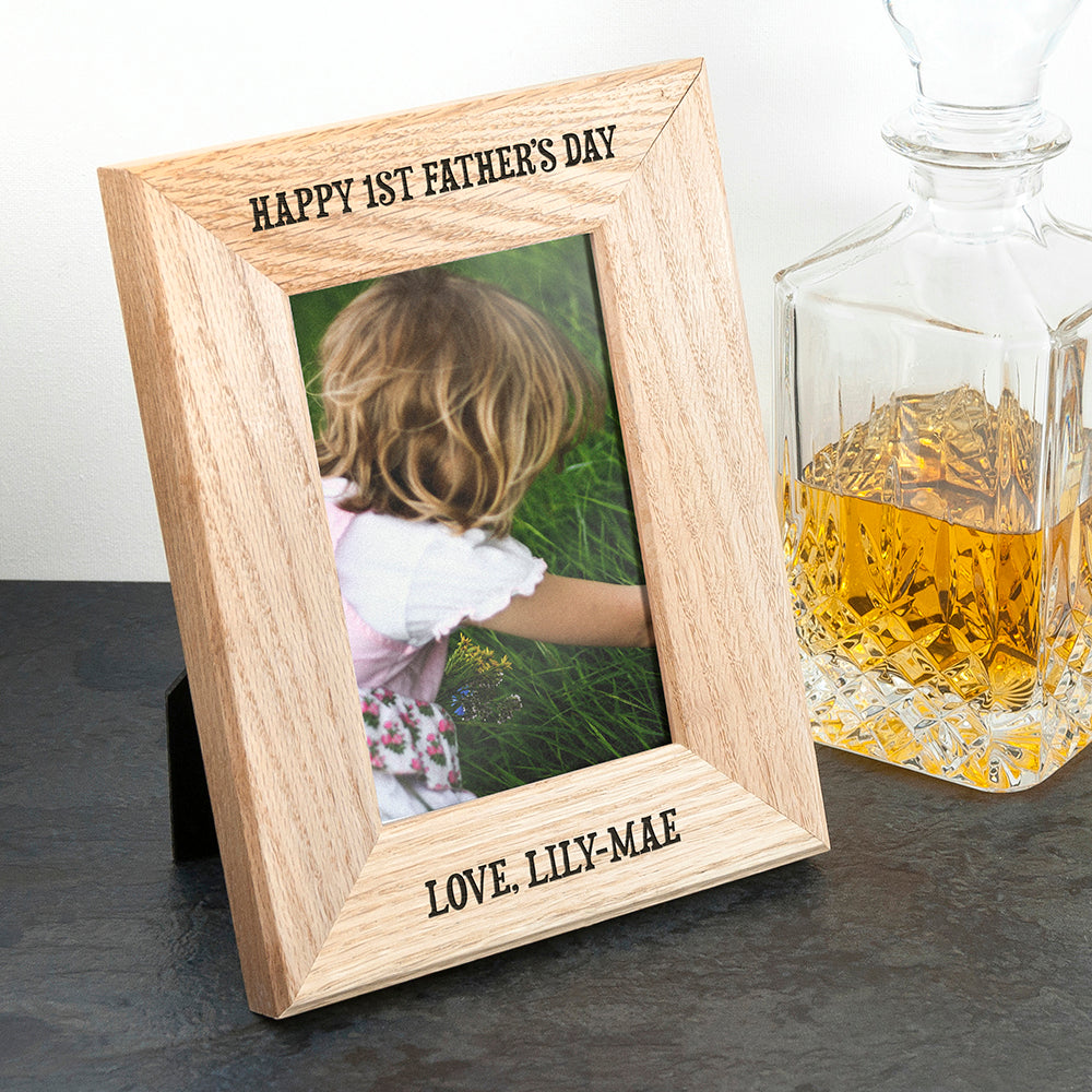 Wordsworth Collection Personalised Oak Photo Frame - treat-republic